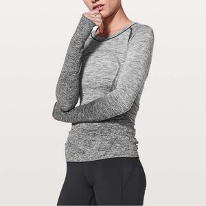 Lululemon Swiftly Tech 2.0 long-sleeve shirt Ombré White Dark Cast Size 6